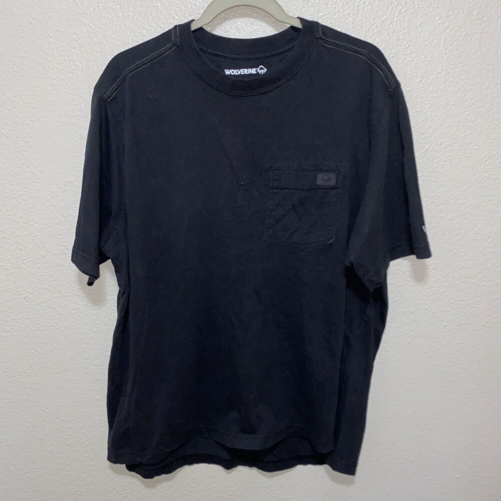 Wolverine Men’s Short Sleeve Shirt Size XL Black